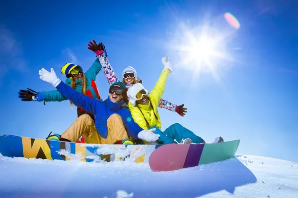 Wintersport in openlucht — Stockfoto