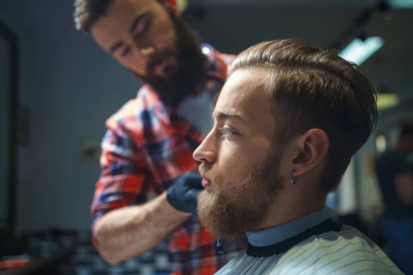 Na barbearia — Fotografia de Stock