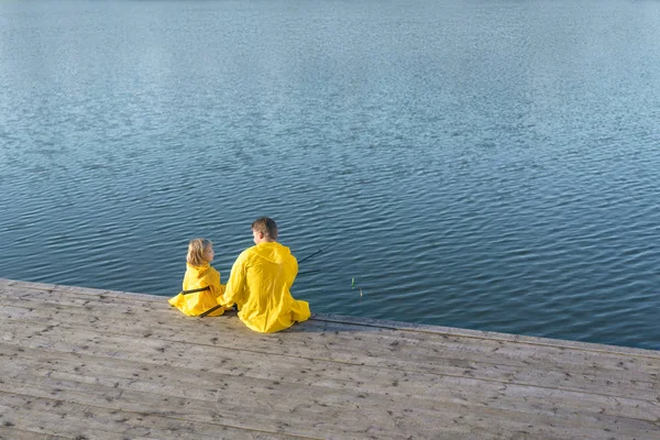 Fishing people outdoors — Stock Photo, Image