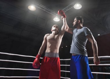 Sporcu bir boks halka