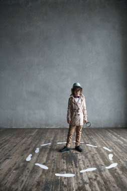 Little boy in studio