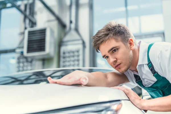 Man in overalls — Stock Photo, Image