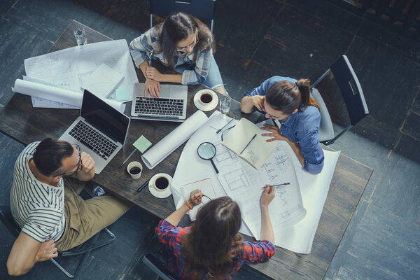 Business people at meeting indoors