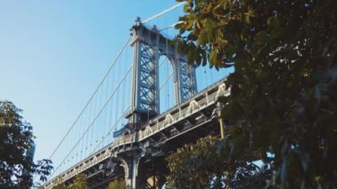 Gündüzleri New York 'ta Manhattan Köprüsü