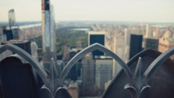 Вид Нью Йорк Хмарочоса — стокове відео