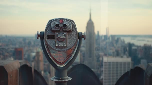 Utsiktspunkt Empire State Building Nyc — Stockvideo