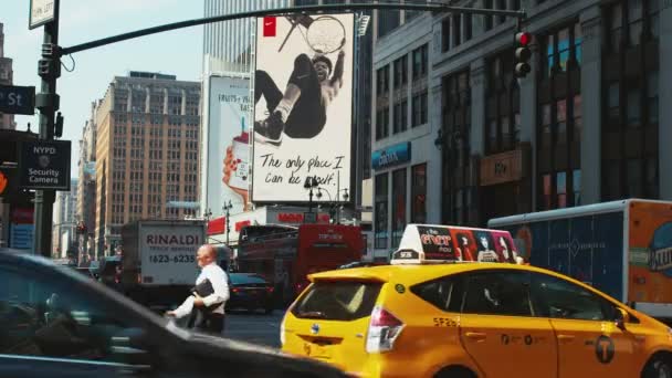 Tráfico Por Carretera Ciudad Nueva York — Vídeos de Stock