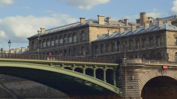 Vista Ponte Paris França — Vídeo de Stock