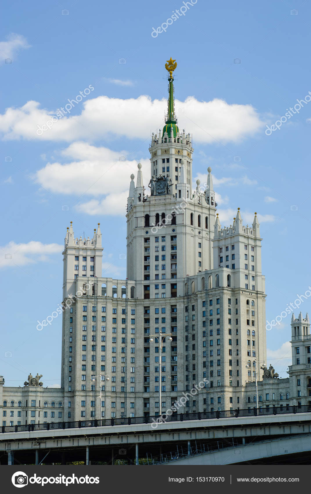 Kotelnicheskaya Embankment Building Stock Editorial Photo