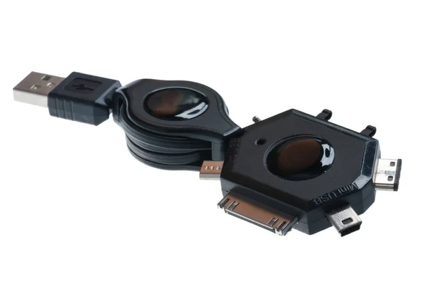 Mini USB-adapter geïsoleerd — Stockfoto