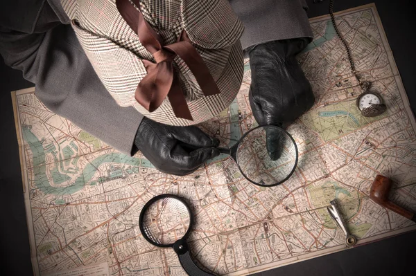 Detective at work — Stock Photo, Image