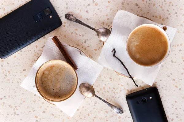 Coffee and smartphon — Stock Photo, Image