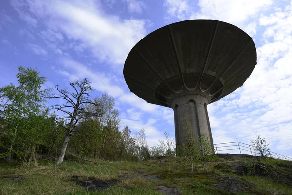 Water tower on rock — Stock Photo, Image