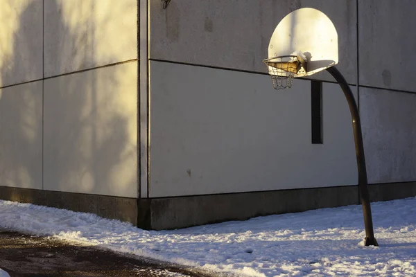 Basketball backboard and hoop outdoor — Stock Photo, Image