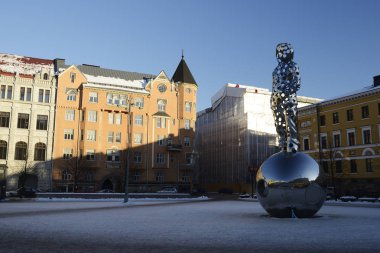 Helsinki, Finlandiya - 24 Şubat 2018: Ulusal anma törenine