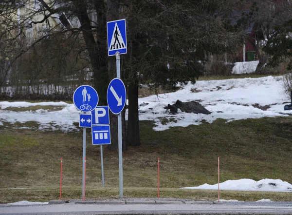 Gyalogos átkelés a városban — Stock Fotó