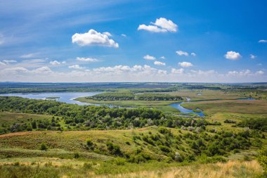 ağaçlar, yatay ve önünde bir nehir