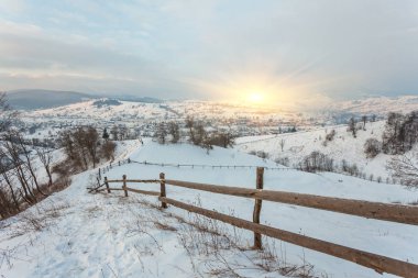 Güzel kış manzarası