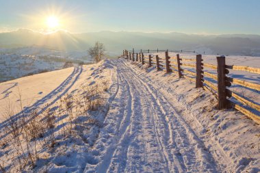 Güzel kış manzarası