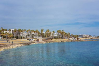 Paphos Harbour, Kıbrıs, set of görünümü