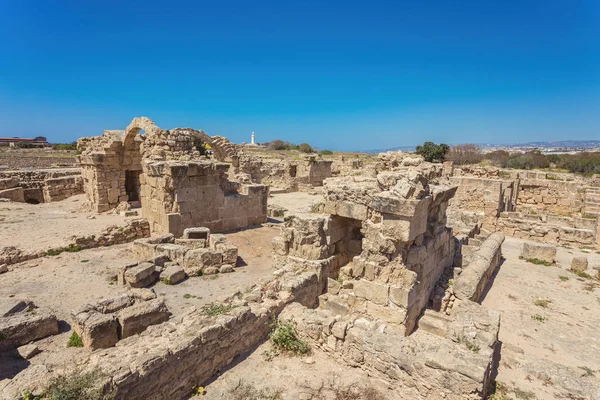 Saranda Kolones fragment van Kato Paphos Archaeological Park, loca — Stockfoto