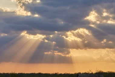 günbatımı parlak gökyüzü arka plan