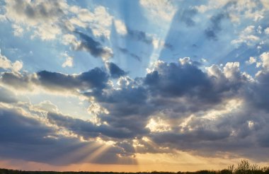 günbatımı parlak gökyüzü arka plan