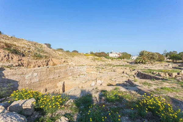 Ruinas del Teatro Helénico en Paphos — Foto de Stock