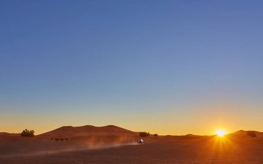 Güzel kumulları çölde