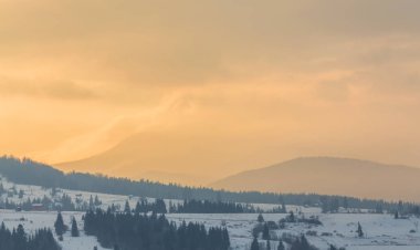 Güzel kış manzarası