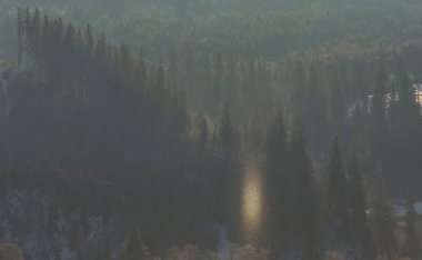 Güzel kış manzarası