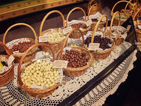 Biscoitos de chocolate mentem na loja — Fotografia de Stock