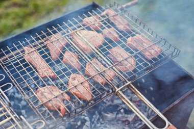 Zaman bahçesinde ızgara ızgara