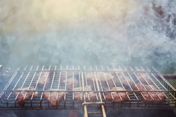 Grilling time Grill in garden — Stock Photo, Image