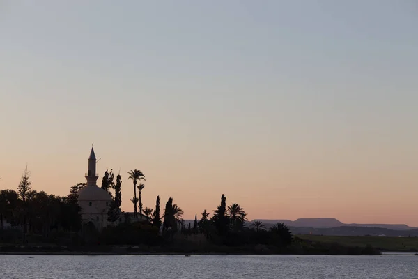 Mezquita Hala Sultan Tekke de larnaka — Foto de Stock