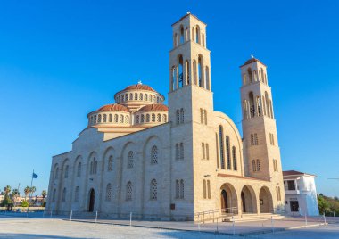 Orthodox Cathedral in Paphos, Cyprus clipart