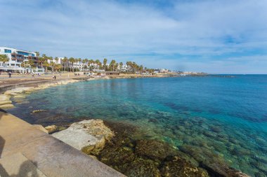 Paphos Harbour, Kıbrıs, set of görünümü