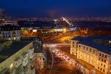 Pechersk Kiev şehir manzaralı, panorama Kiev