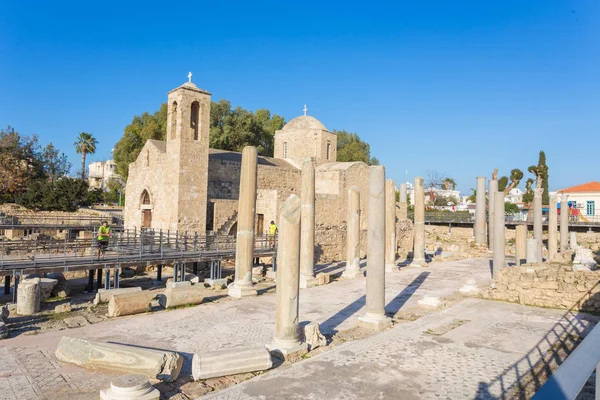 Panagia Chrysopolitissa basilikan i Paphos — Stockfoto