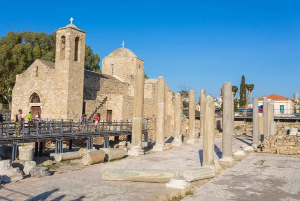 Basílica de Panagia Chrysopolitissa em Paphos — Fotografia de Stock