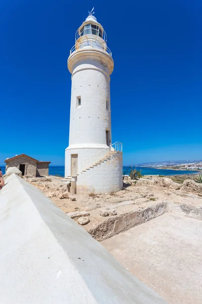Old lighthouse in Pafos, Cyprus — Stock Photo, Image