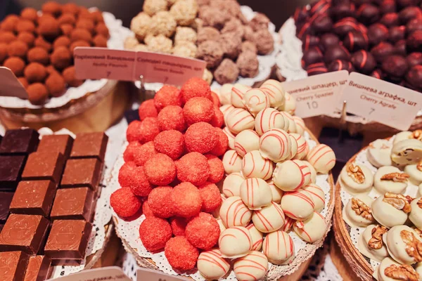 Biscoitos de chocolate mentem na loja — Fotografia de Stock