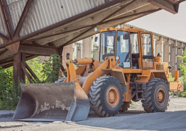 buldozer fabrikada, fotoğraf stok endüstriyel tesis