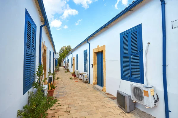 布说。突尼斯。房子和街道的神奇蓝色 — 图库照片