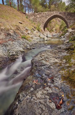 Eski Venedik taş köprü, Elia, Troodos Dağları, Cypr