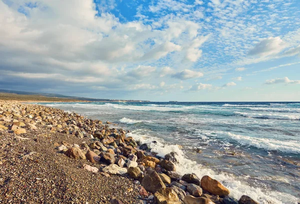 塞浦路斯-地中海沿岸。劳拉海滩 — 图库照片