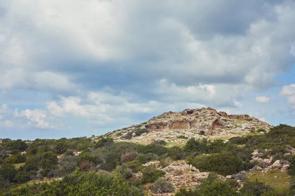 Beautiful rocky shore of cyprus island — Stock Photo, Image