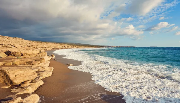 Kıbrıs - Akdeniz sahil. Lara Beach — Stok fotoğraf