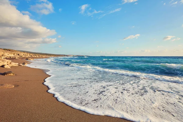 Kıbrıs - Akdeniz sahil. Lara Beach — Stok fotoğraf