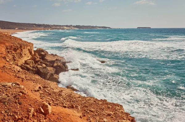 Chipre - Costa del Mar Mediterráneo. Playa de Lara — Foto de Stock